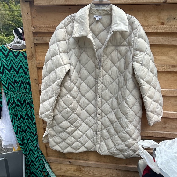 Jacket Puffer & Quilted By J. Jill In White, Size: Xl main image 1
